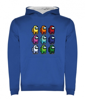 Sudadera capucha Among Us blue