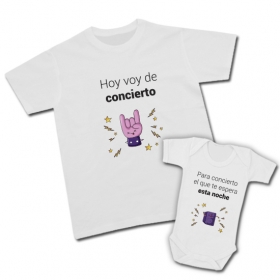 Camiseta HOY VOY DE CONCIERTO - Body PARA CONCIERTO EL QUE TE ESPERA.. 