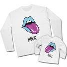 Camisetas Lips Tongue (Rock) - Lips Tongue (Roll) 