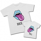 Camisetas labios lengua (Rock) - labios lengua (Roll)