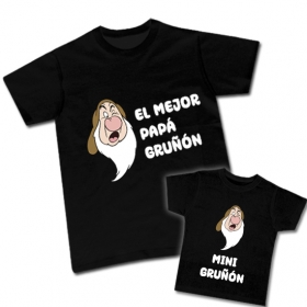 Camiseta EL MEJOR PAPÁ GRUÑÓN - Camiseta MINI GRUÑON