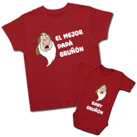 Camiseta EL MEJOR PAP&Aacute; GRU&Ntilde;&Oacute;N - Body baby GRU&Ntilde;ON