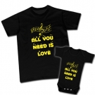 Camisetas ALL YOU NEED IS LOVE - Body ALL YOU NEED IS LOVE