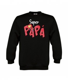 Sudadera sin capucha IRON MAN SUPER PAPA 
